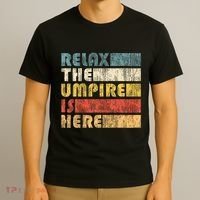 Relax The Umpire Is Here Baseball T-Shirt thumb 3