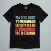 Relax The Umpire Is Here Baseball T-Shirt thumb 5