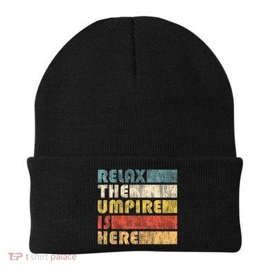 Relax The Umpire Is Here Baseball Beanie