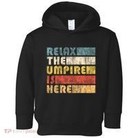 Relax The Umpire Is Here Baseball Toddler Hoodie thumb 0