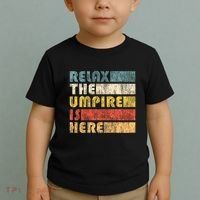 Relax The Umpire Is Here Baseball Toddler T-Shirt thumb 2