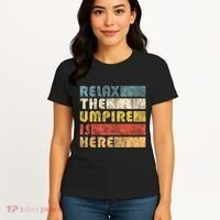 Relax The Umpire Is Here Baseball Women's T-Shirt thumb 4