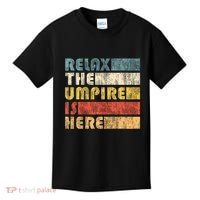 Relax The Umpire Is Here Baseball Kids T-Shirt thumb 0