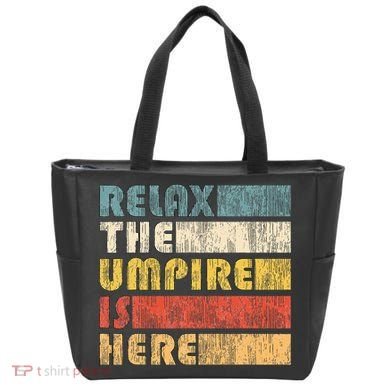 Relax The Umpire Is Here Baseball Tote Bag
