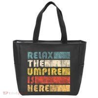 Relax The Umpire Is Here Baseball Tote Bag thumb 0