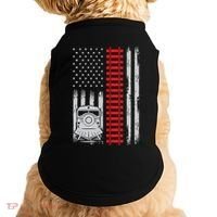 Railroad Train Usa Flag American Train Conductor Railway Doggie Tank thumb 0