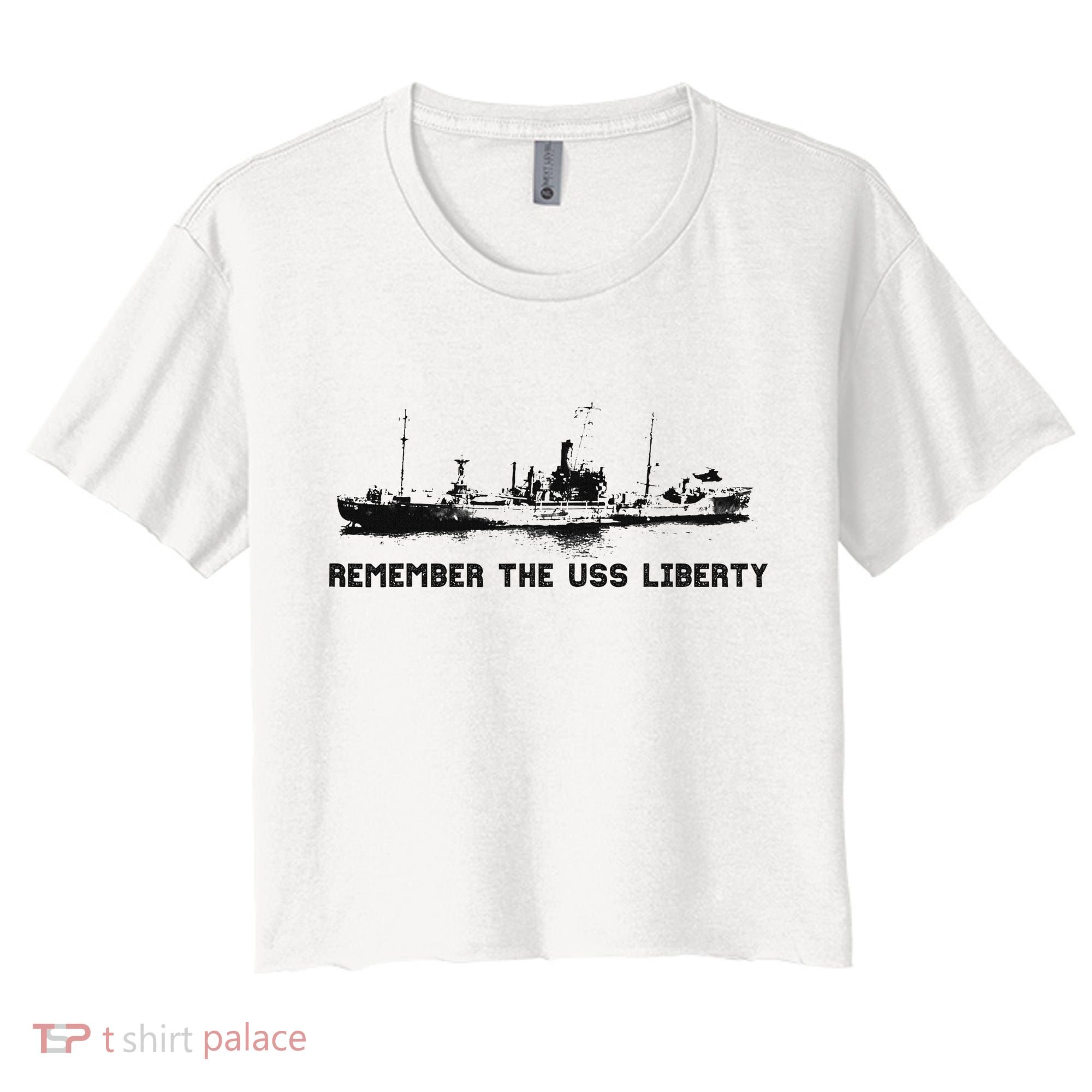 Remember The Uss Liberty Women's Crop Top Tee