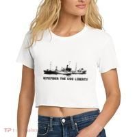 Remember The Uss Liberty Women's Crop Top Tee thumb 2