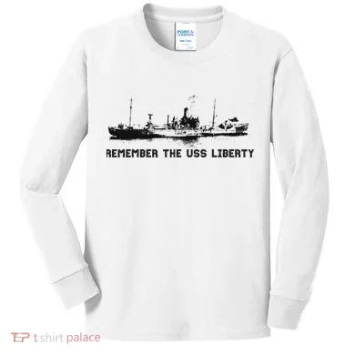 Remember The Uss Liberty Kids Long Sleeve Shirt