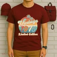 Retro Tropical Vintage 1975 Limited Edition 50th Birthday T-Shirt thumb 6