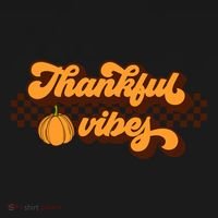 Retro Thankful Vibes Thanksgiving Fall Season Gift Women's Hoodie thumb 2