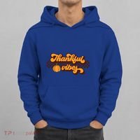 Retro Thankful Vibes Thanksgiving Fall Season Gift Hoodie thumb 0