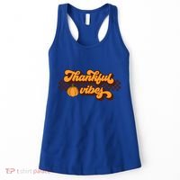 Retro Thankful Vibes Thanksgiving Fall Season Gift Women's Tank Top thumb 0
