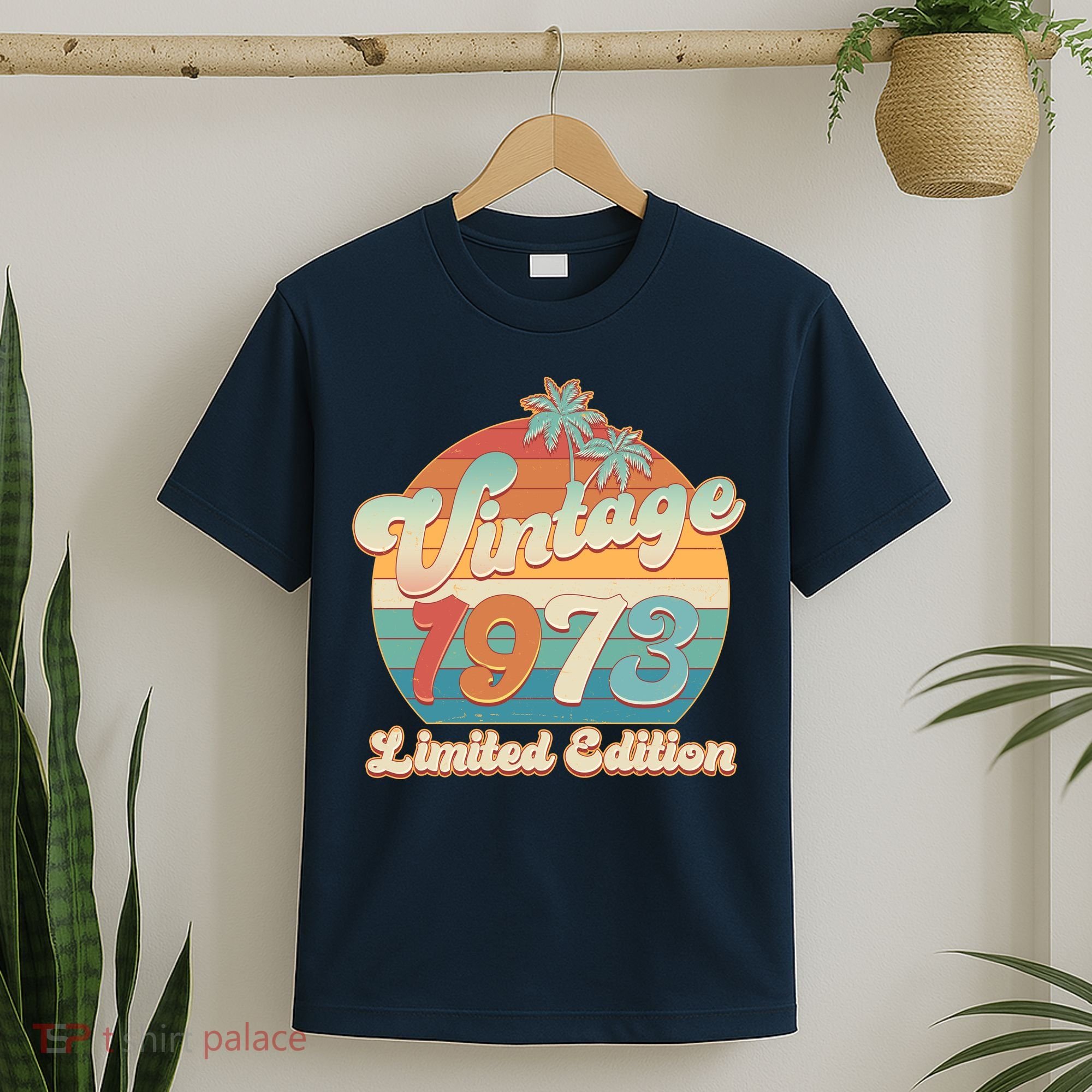 Retro Tropical Vintage 1973 Limited Edition 50th Birthday T-Shirt