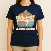 Retro Tropical Vintage 1973 Limited Edition 50th Birthday T-Shirt thumb 4