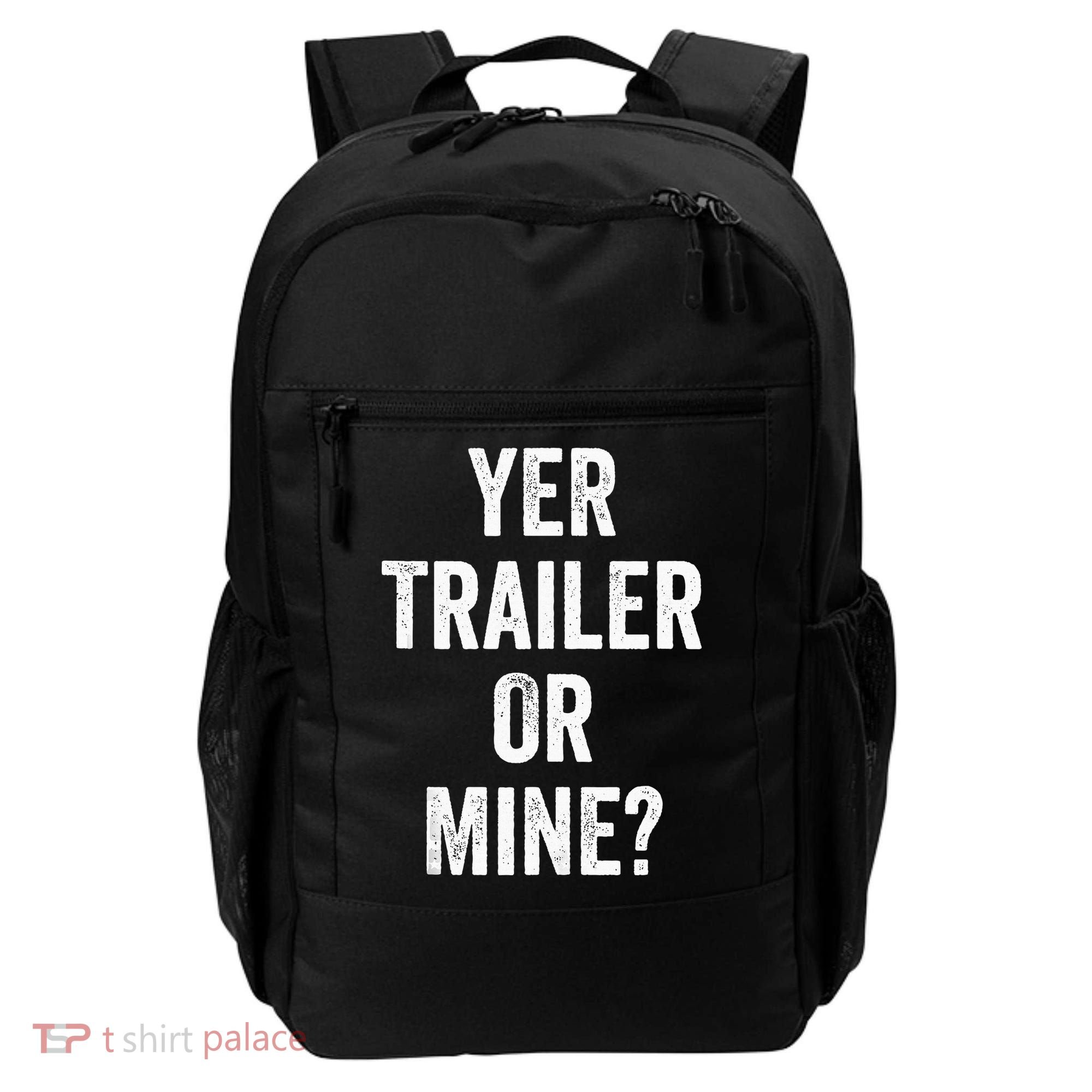 Redneck Trailer White Trash Backpack