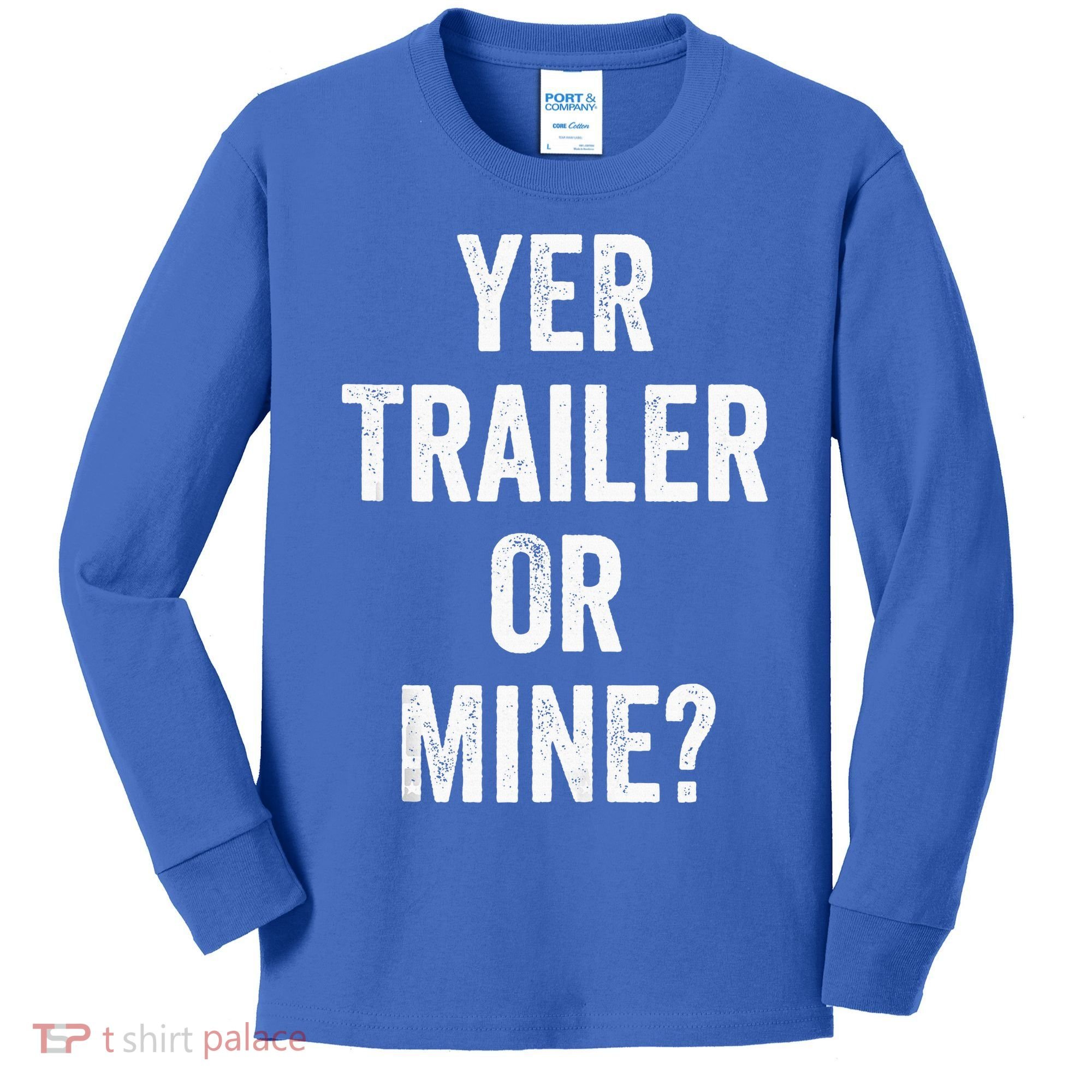 Redneck Trailer White Trash Kids Long Sleeve Shirt