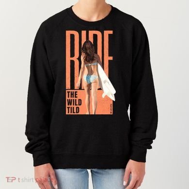 Ride The Wild Woman Surfing Women's Sweatshirt