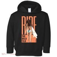 Ride The Wild Woman Surfing Toddler Hoodie thumb 0