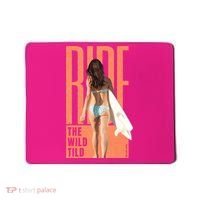 Ride The Wild Woman Surfing Mousepad thumb 0
