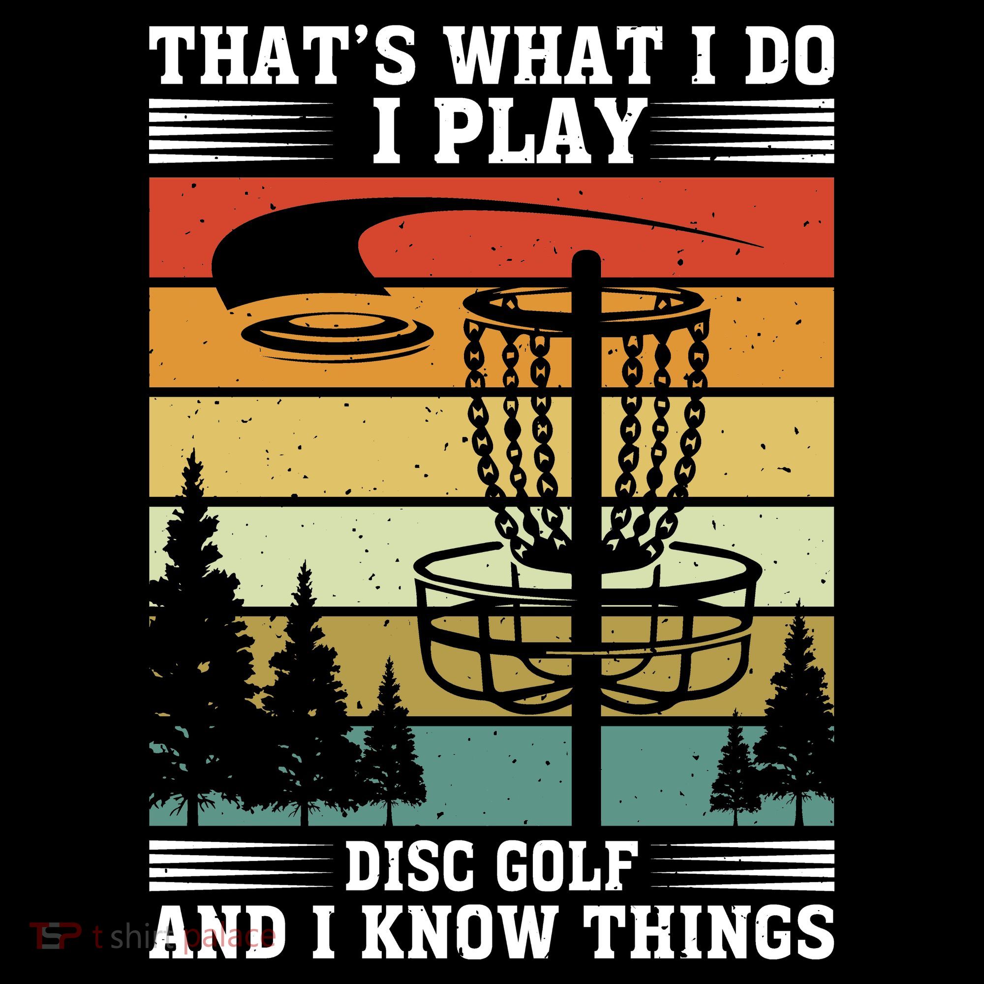 Retro That's What I Do I Play Disc Golf And I Know Things Coffee Mug