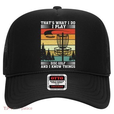 Retro That's What I Do I Play Disc Golf And I Know Things Hat