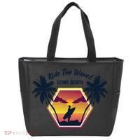 Ride The Waves Long Beach Tote Bag thumb 0