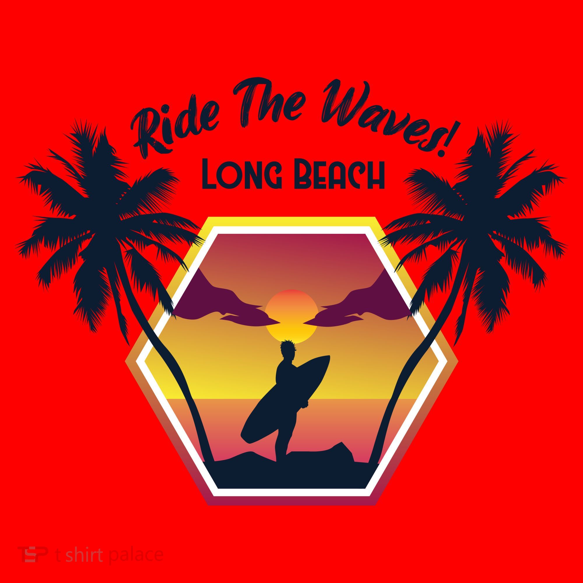 Ride The Waves Long Beach Santa Hat