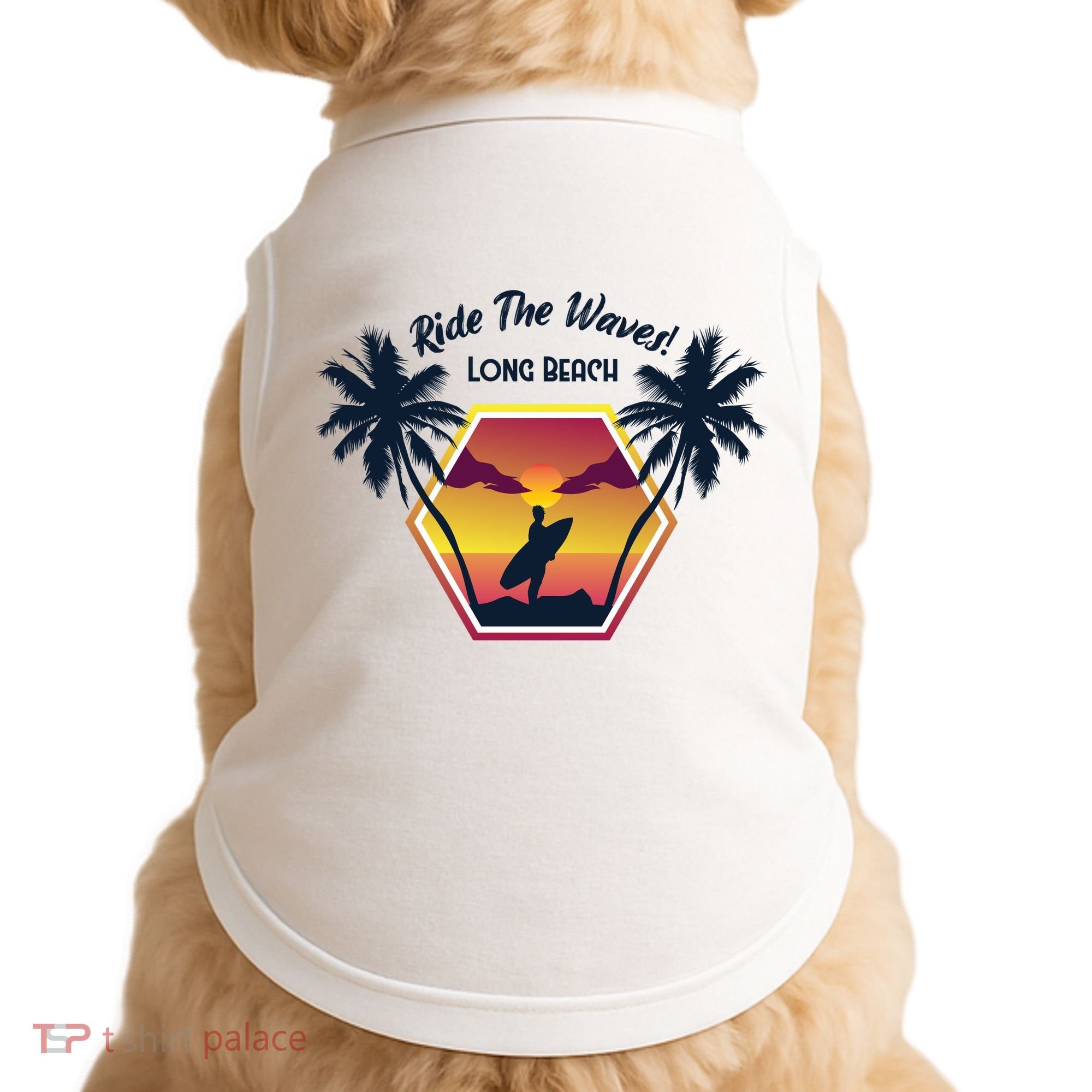 Ride The Waves Long Beach Doggie Tank