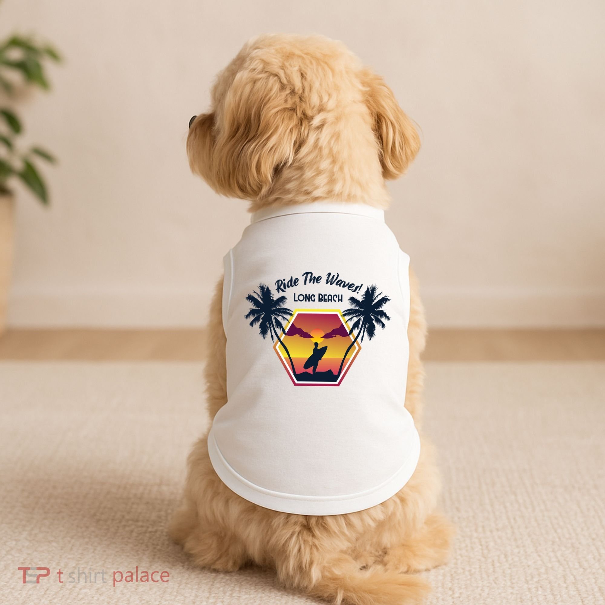 Ride The Waves Long Beach Doggie Tank