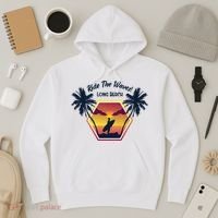 Ride The Waves Long Beach Hoodie thumb 3