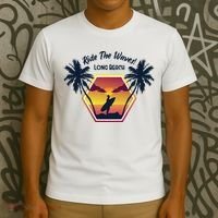 Ride The Waves Long Beach T-Shirt thumb 3