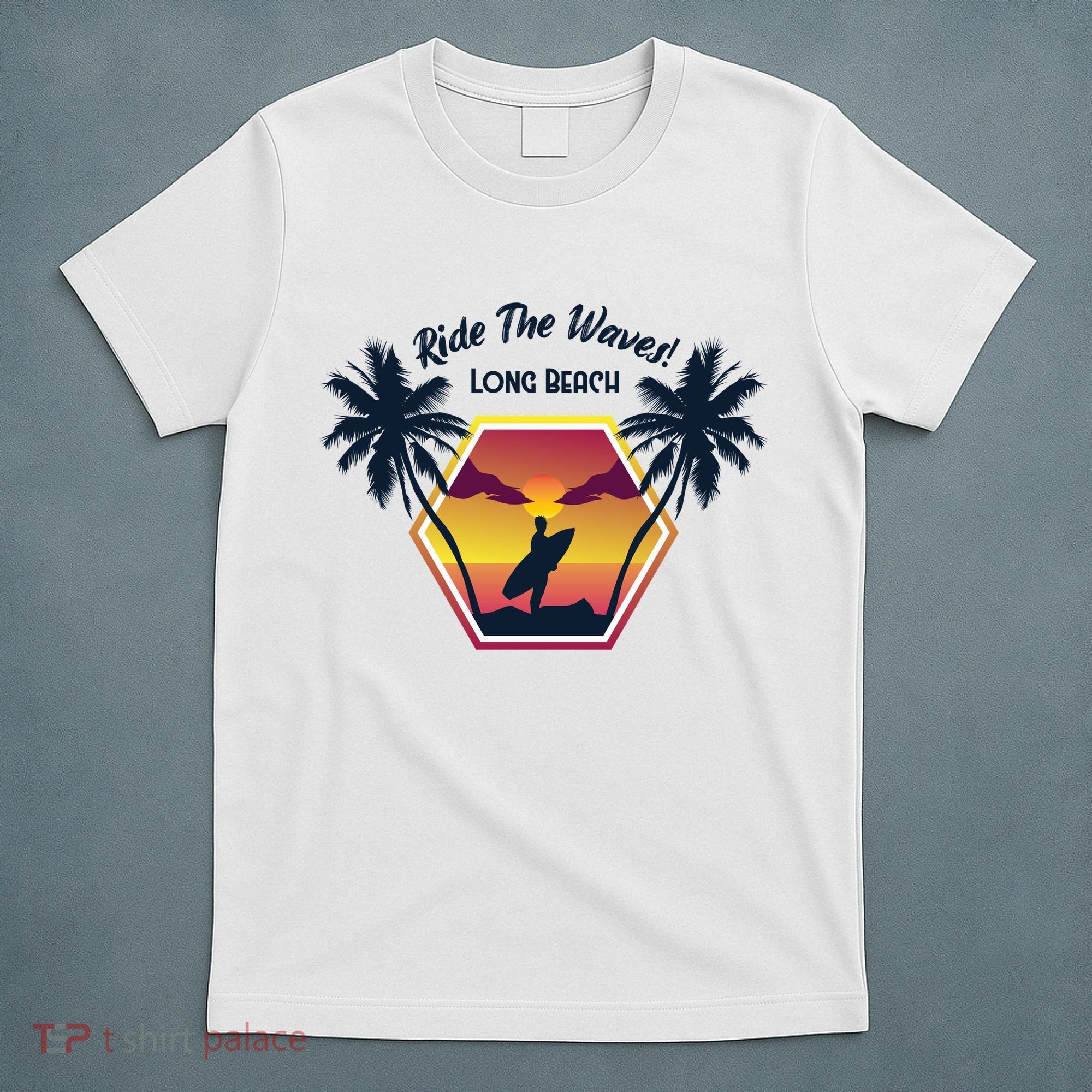 Ride The Waves Long Beach T-Shirt