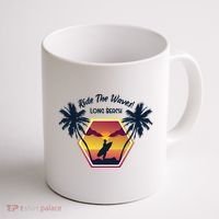 Ride The Waves Long Beach Coffee Mug thumb 1