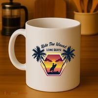 Ride The Waves Long Beach Coffee Mug thumb 4