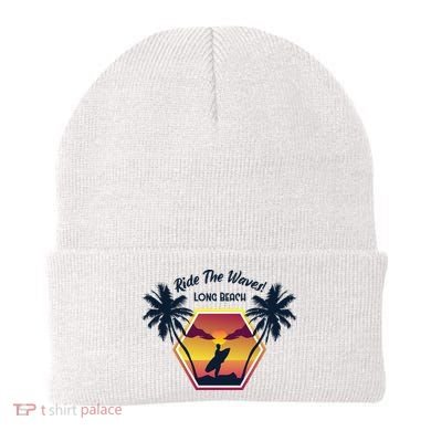 Ride The Waves Long Beach Beanie
