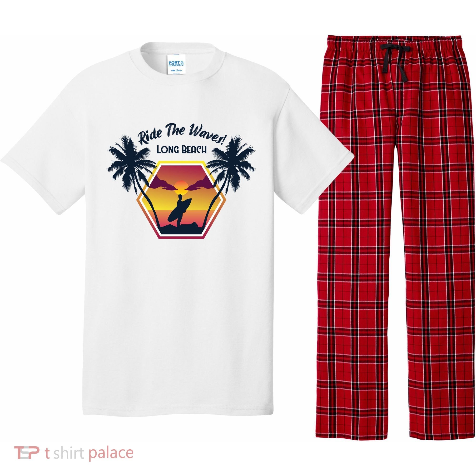 Ride The Waves Long Beach Pajama Set