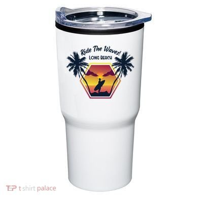 Ride The Waves Long Beach Tumbler