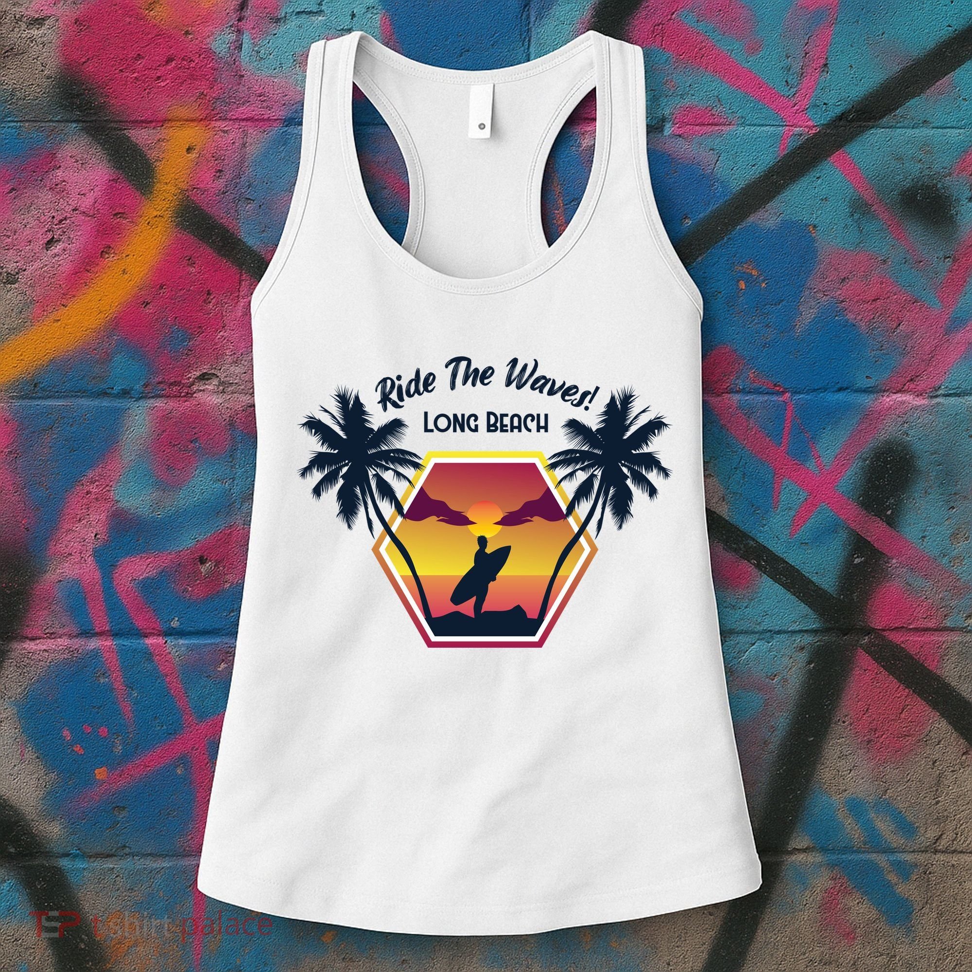 Ride The Waves Long Beach Women's Tank Top