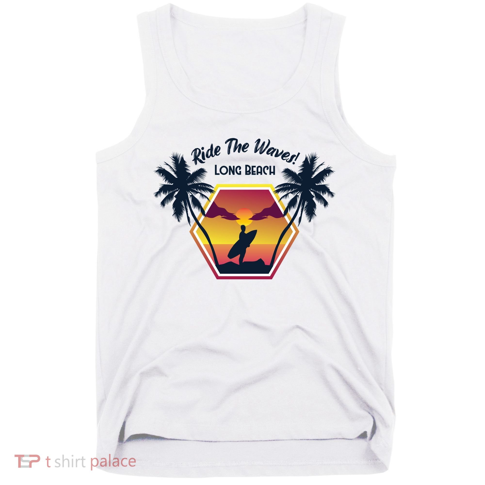 Ride The Waves Long Beach Tank Top