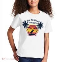 Ride The Waves Long Beach Kids T-Shirt thumb 2