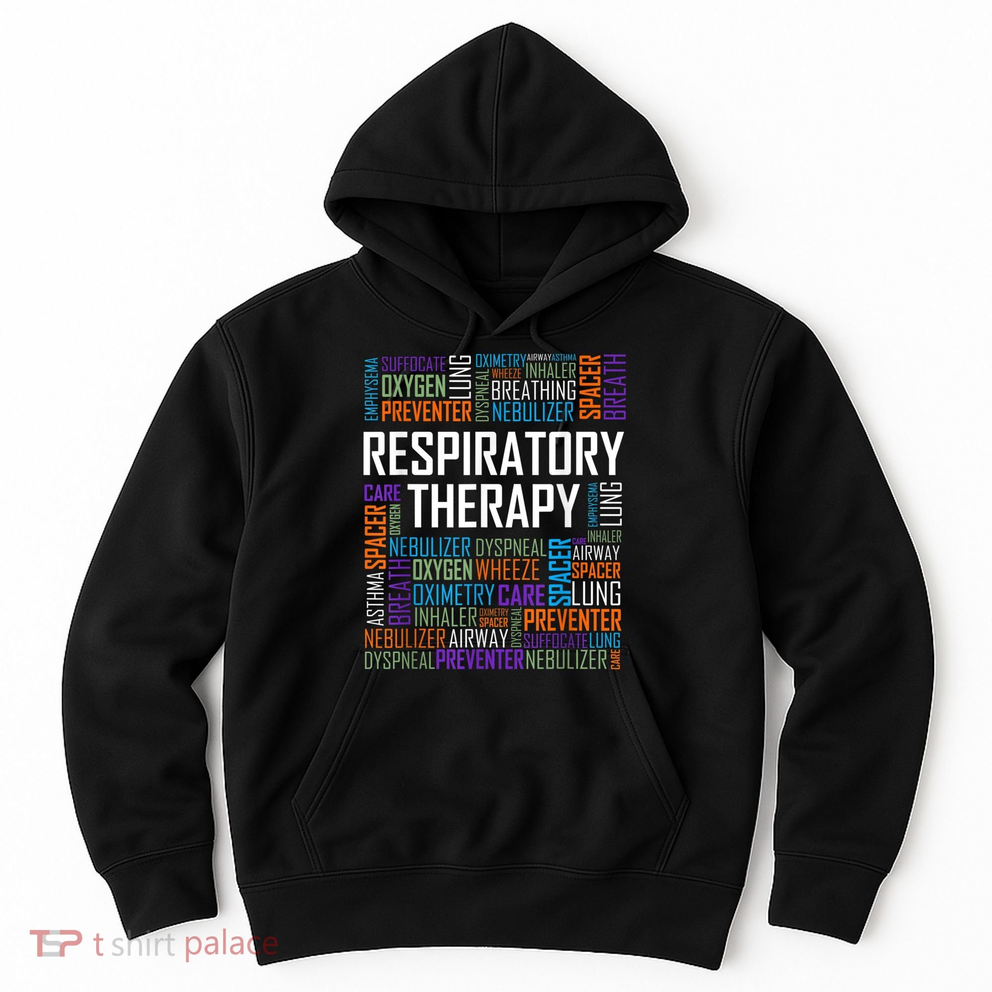 Respiratory Therapist Words Therapy Care Week Hoodie