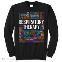 Respiratory Therapist Words Therapy Care Week Sweatshirt thumb 0