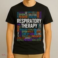 Respiratory Therapist Words Therapy Care Week T-Shirt thumb 3