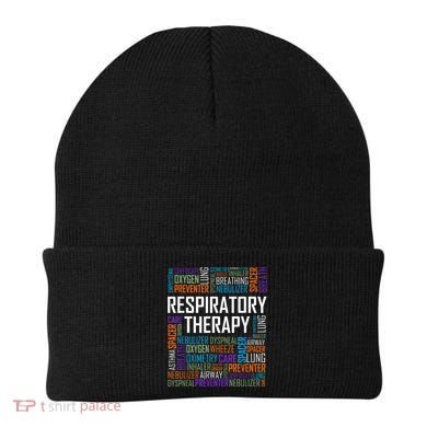 Respiratory Therapist Words Therapy Care Week Beanie