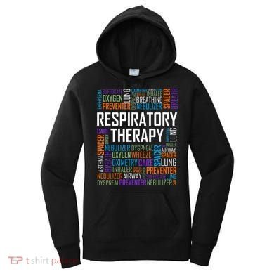 Respiratory Therapist Words Therapy Care Week Women's Hoodie