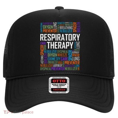 Respiratory Therapist Words Therapy Care Week Hat