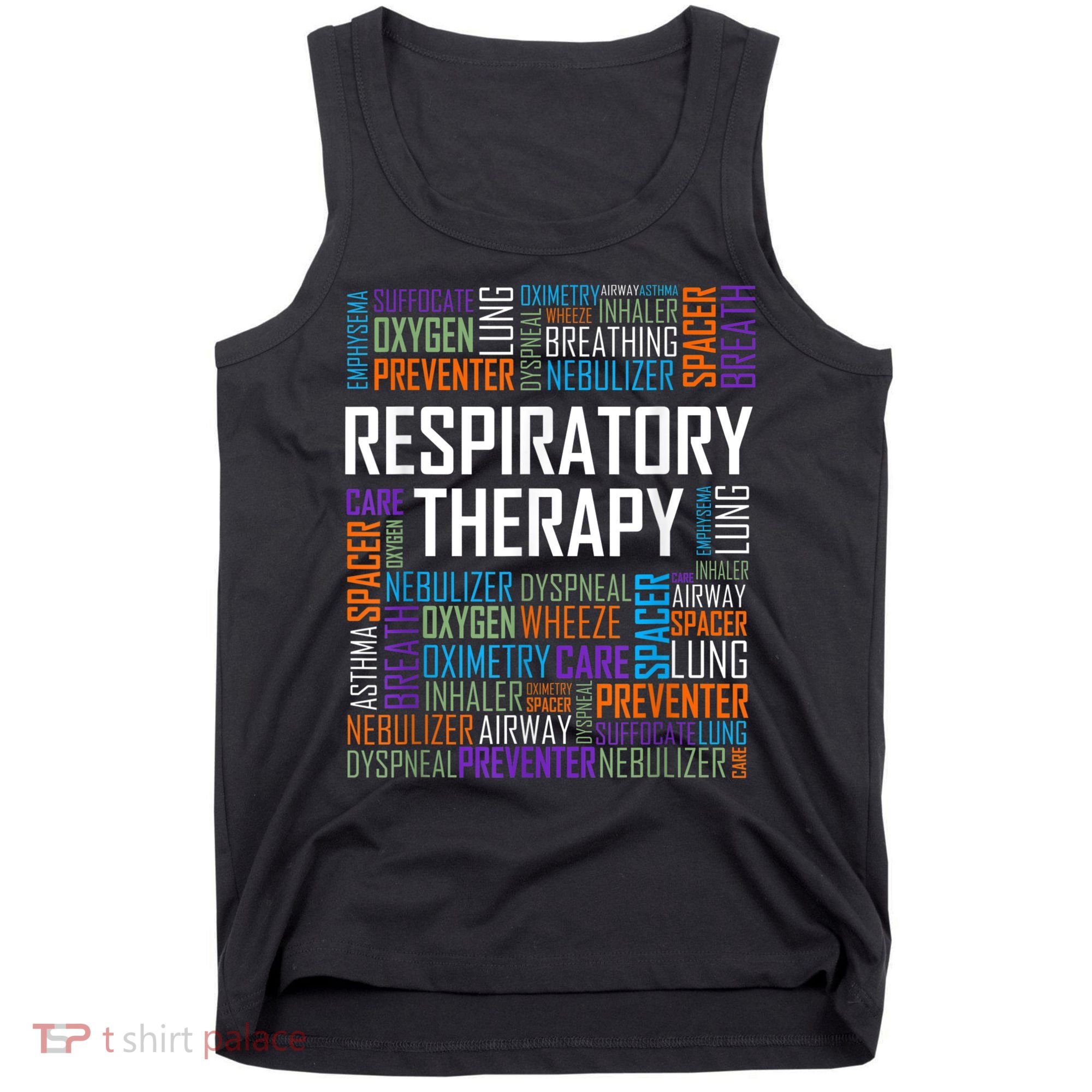 Respiratory Therapist Words Therapy Care Week Tank Top