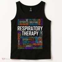 Respiratory Therapist Words Therapy Care Week Tank Top thumb 2