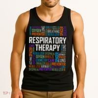 Respiratory Therapist Words Therapy Care Week Tank Top thumb 3